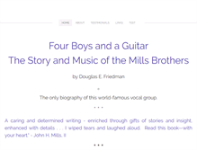 Tablet Screenshot of millsbrothersbook.com